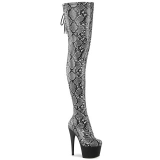 Pleaser ADORE-3008SP - Grey Snake Print