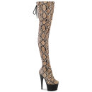 Pleaser ADORE-3008SP - Tan Snake Print