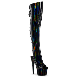 Pleaser ADO3019HWR - Black Holographic