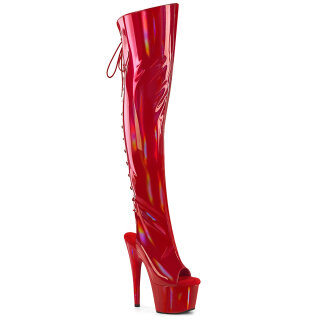 Pleaser ADO3019HWR - Red Holographic