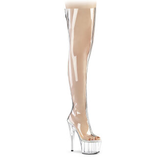 Pleaser ADORE-3021 - Clear / Silver