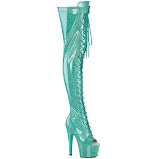 Pleaser ADORE-3021GP - Glitter Aqua