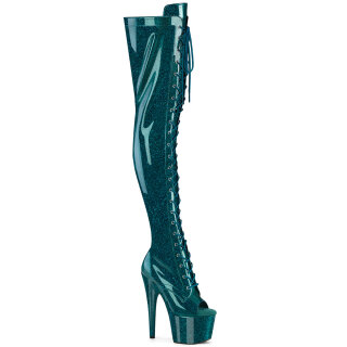 Pleaser ADORE-3021GP - Glitter Teal