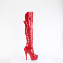 Pleaser DELIGHT-3018 - Patent Red