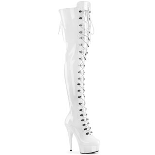 Pleaser DELIGHT-3022 - Patent White