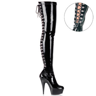 Pleaser DELIGHT-3063 - Patent Black