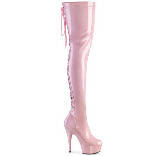 Pleaser DELIGHT-3063 - Patent Baby Pink