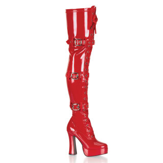 Pleaser ELECTRA-3028 - Patent Red