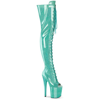 Pleaser FLAMINGO-3021GP - Glitter Aqua