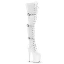 Pleaser FLAMINGO-3028 - Patent White