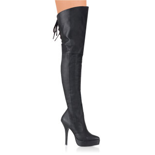 Devious INDULGE-3011 - Leather Black