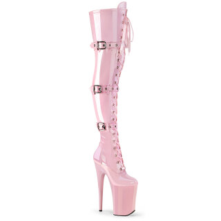 Pleaser INFINITY-3028 - Patent Baby Pink