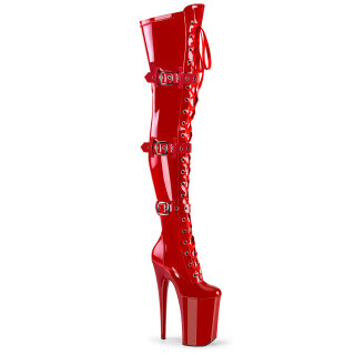 Pleaser INFINITY-3028 - Patent Red