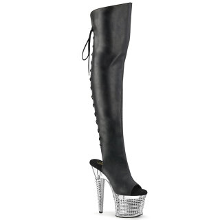 Pleaser SPECTATOR-3019 - Black/Silver