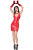 Patrice Catanzaro Tanktop Vinyl Mini Dress ROXY - Red