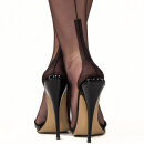 Gio Stockings Cuban Heel Seamed Nylons - Black