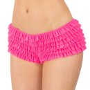 Coquette Ruffle Panty with Bow - Neon Pink