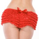 Coquette Ruffle Panty with Bow - Red