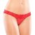 Coquette Lace thong with elastic straps - Red