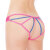 Coquette Panty with open back - Neon Pink/Blue