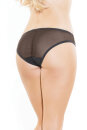 Coquette Mesh-Panty Crotchless - Black