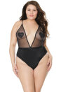 Coquette Body Crotchless - Black