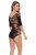 Coquette Body with big Cut-Outs - Black