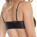 Coquette Matte Wet Look Bralette - Black