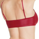 Coquette Matte Wet Look Bralette - Merlot