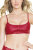 Coquette Matte Wet Look Bralette - Merlot