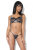 Coquette Wet Look Lingerie-Set - Black Matte