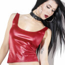 Darque Wet Look Tank Top - Merlot