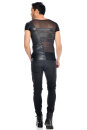 Patrice Catanzaro Wet Look T-Shirt BENJEN - Black