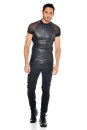 Patrice Catanzaro Wet Look T-Shirt KHAL - Black