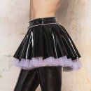 Patrice Catanzaro Vinyl Mini Skirt FLOCON - Black