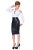 Patrice Catanzaro Knee-length Faux Leather Skirt - Black