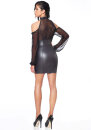 Patrice Catanzaro Off Shoulder Wet Look Mini Dress SOPHIE