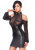 Patrice Catanzaro Off Shoulder Wet Look Mini Dress SOPHIE