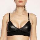 Patrice Catanzaro Faux Leather Bra Top - Black