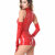 Patrice Catanzaro Lack Bodysuit - Rot