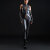 Patrice Catanzaro Wet Look Catsuit ANGELICA - Black