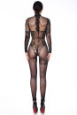 Patrice Catanzaro Mesh Catsuit MIRIA - Black