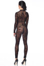 Patrice Catanzaro Mesh Catsuit - Tattoo Black