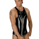 Eros Veneziani Vinyl Racerback Tank Top - Black