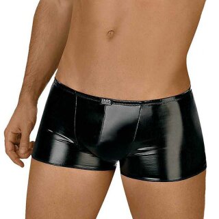 Eros Veneziani Mens Vinyl Boxer Shorts Pants - Black