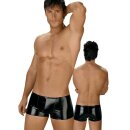 Eros Veneziani Mens Vinyl Boxer Shorts Pants - Black