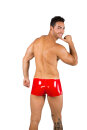 Eros Veneziani Mens Vinyl Boxer Shorts Pants - Red