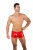 Eros Veneziani Mens Vinyl Boxer Shorts Pants - Red