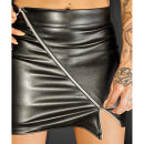 Noir Handmade Stretch Faux Leather Mini Skirt RULER