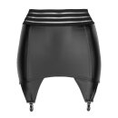 Noir Handmade Wet Look Garter Belt F156 - Black